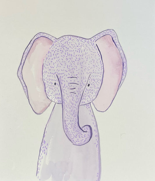 Elephant colour print